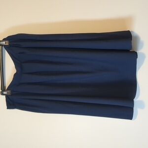 Womens Size 2X Modcloth Breathtaking Tiger Lilies Navy Blue Midi Skirt